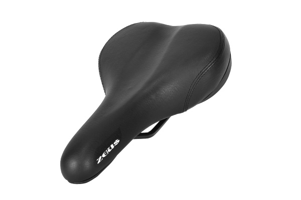 Седло ZEUS Z-4011 City Bike 262x165mm,рельсы сталь,анатомическое,черное,380гр Седло ZEUS Z-4011 City Bike 262x165mm,рельсы сталь,анатомическое,черное,380гр