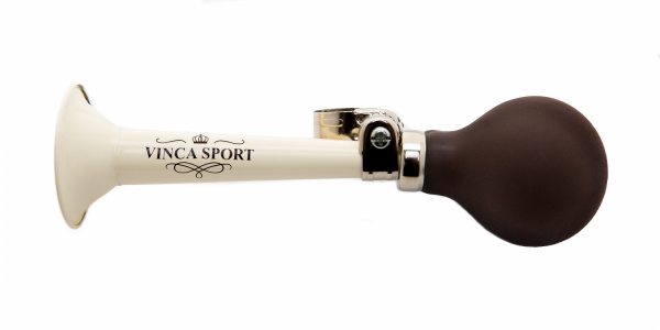 Клаксон металлический с коричневой грушей Vinca Sport