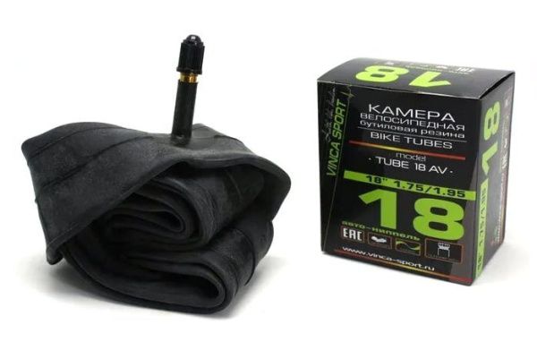 Камера Vinca Sport 18x1,75/1,95, бутиловая резина, автониппель