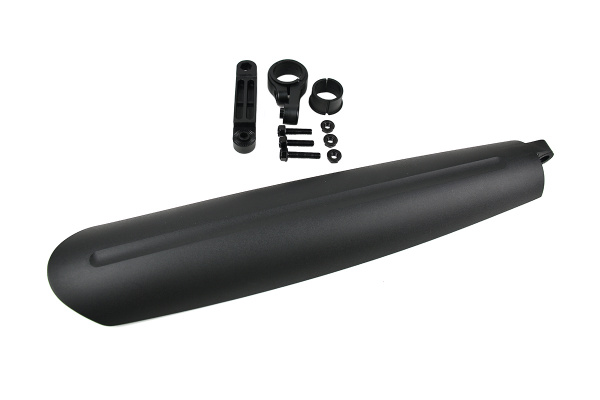 Крыло заднее, GH-367R, для велосипеда 24-28", крепеж на подс. штырь, регулир., мото дизайн,